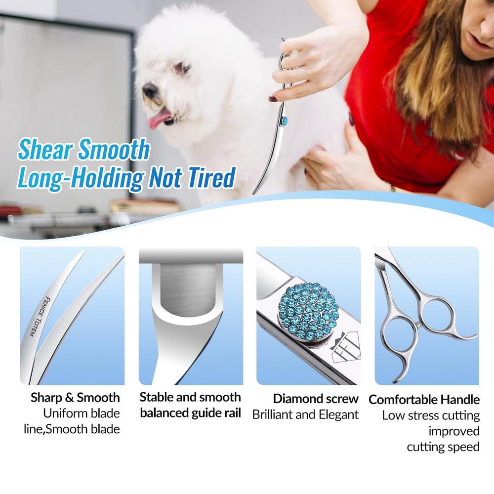 Fenice Totem lightweight ergonomic grip reduces hand fatigue during grooming.