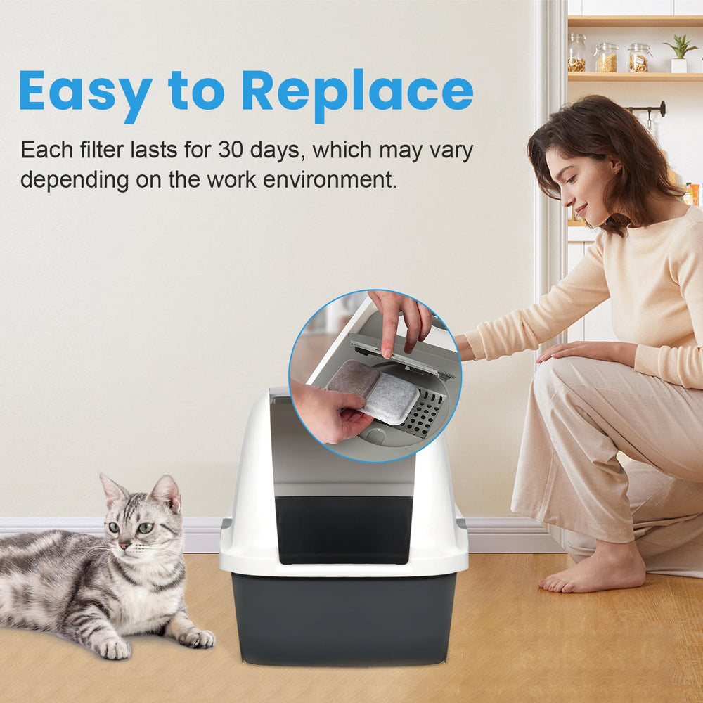 Fenkabs catit 10-pack filter set shows long-lasting replacement convenience.