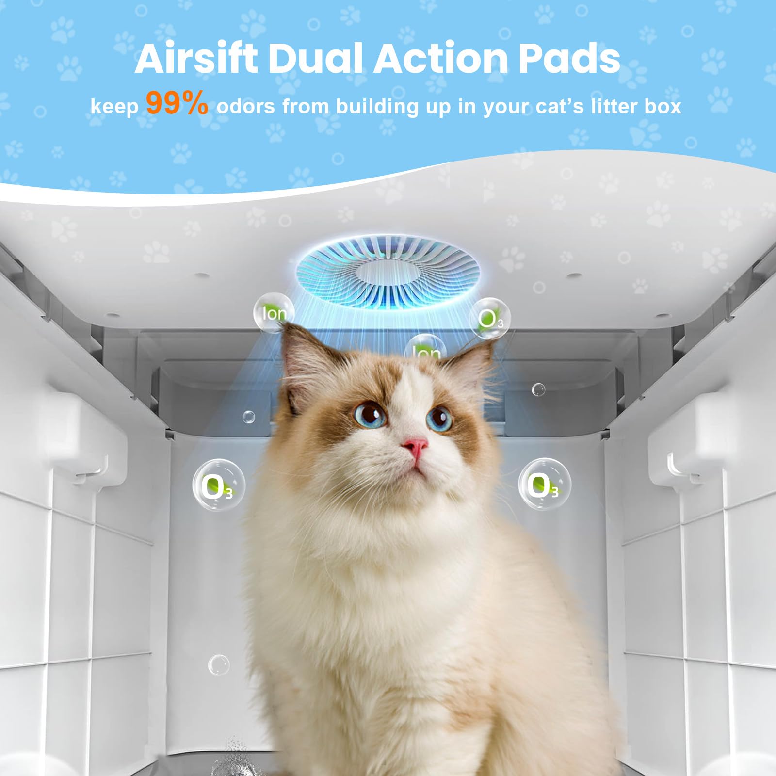 Fenkabs catit odor-absorbing mineral pad demonstrates powerful odor control for busy homes.