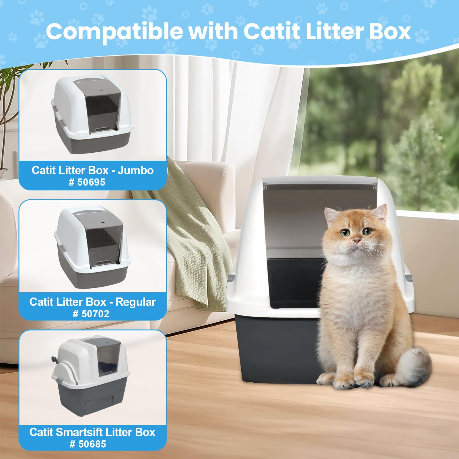 Fenkabs catit regular airsift filter shown for easy swap in standard boxes.