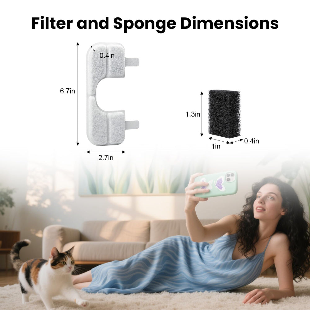 Layout of 16 filters and 16 sponges for quick maintenance.