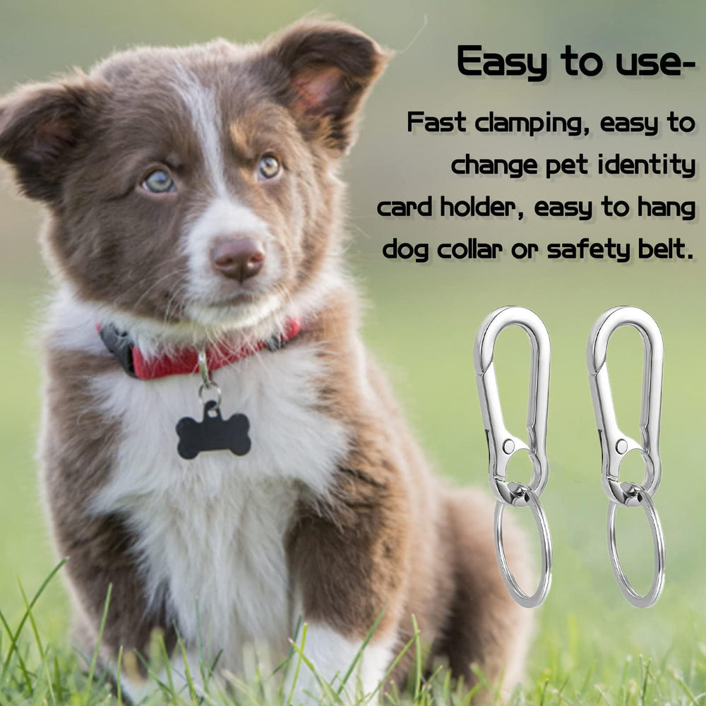 Fenmor dog-tag-clip with split rings shows easy accessory integration for standard tags.