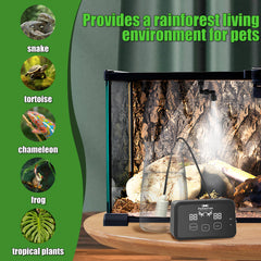 Fenocran automatic reptile mister system two nozzles creating gentle rainforest mist