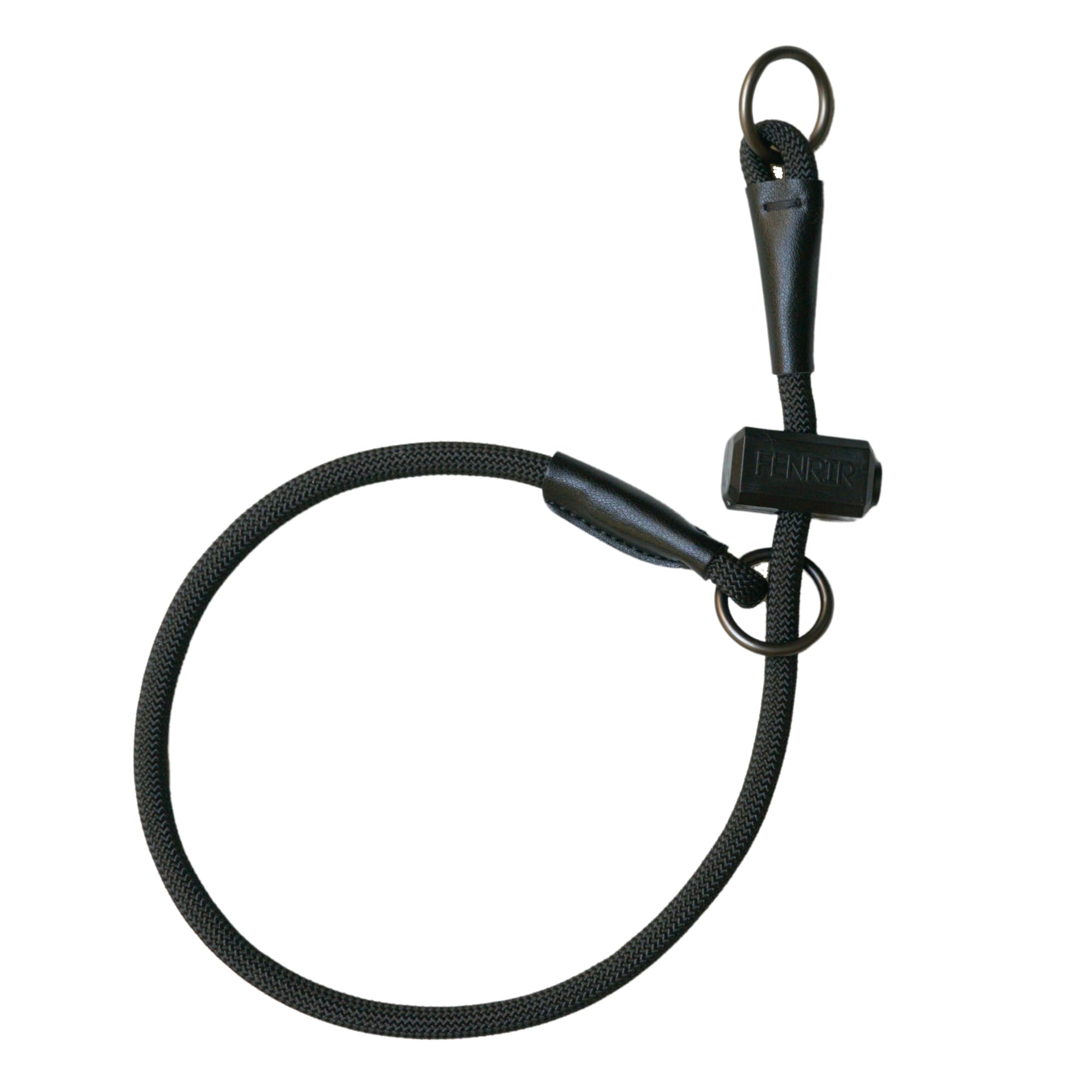 Fenrir slip collar black large close-up shows sturdy o-rings for reliable training.