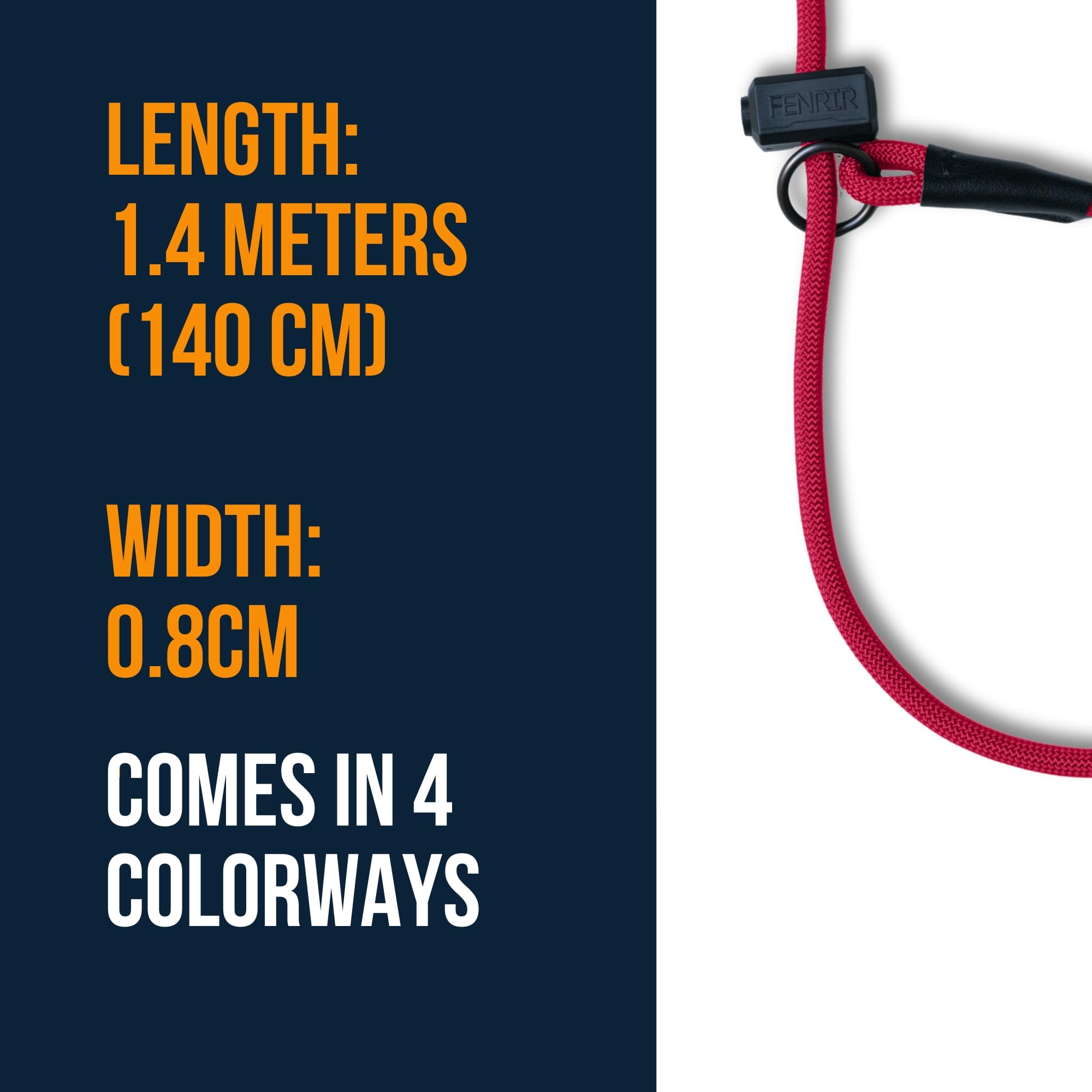 Fenrir Slip Leash durable-woven rope for long-lasting training sessions