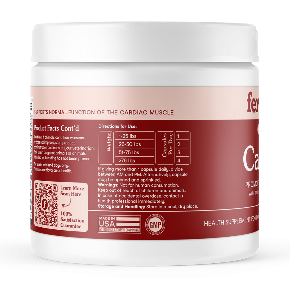 Fera Pets Cardiac Support organic hawthorn berry graphic emphasizing natural plant support