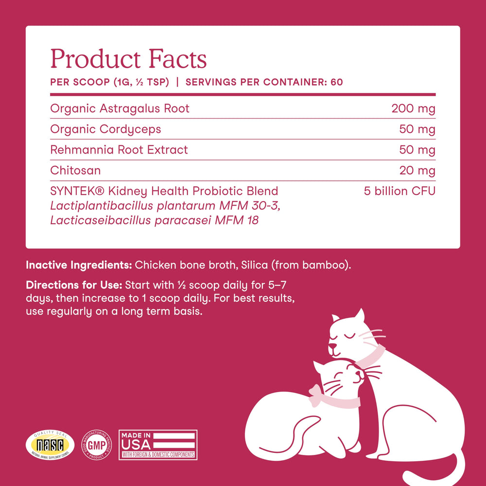 Fera Pets probiotic blend emphasizes gut health support and meals topping convenience.