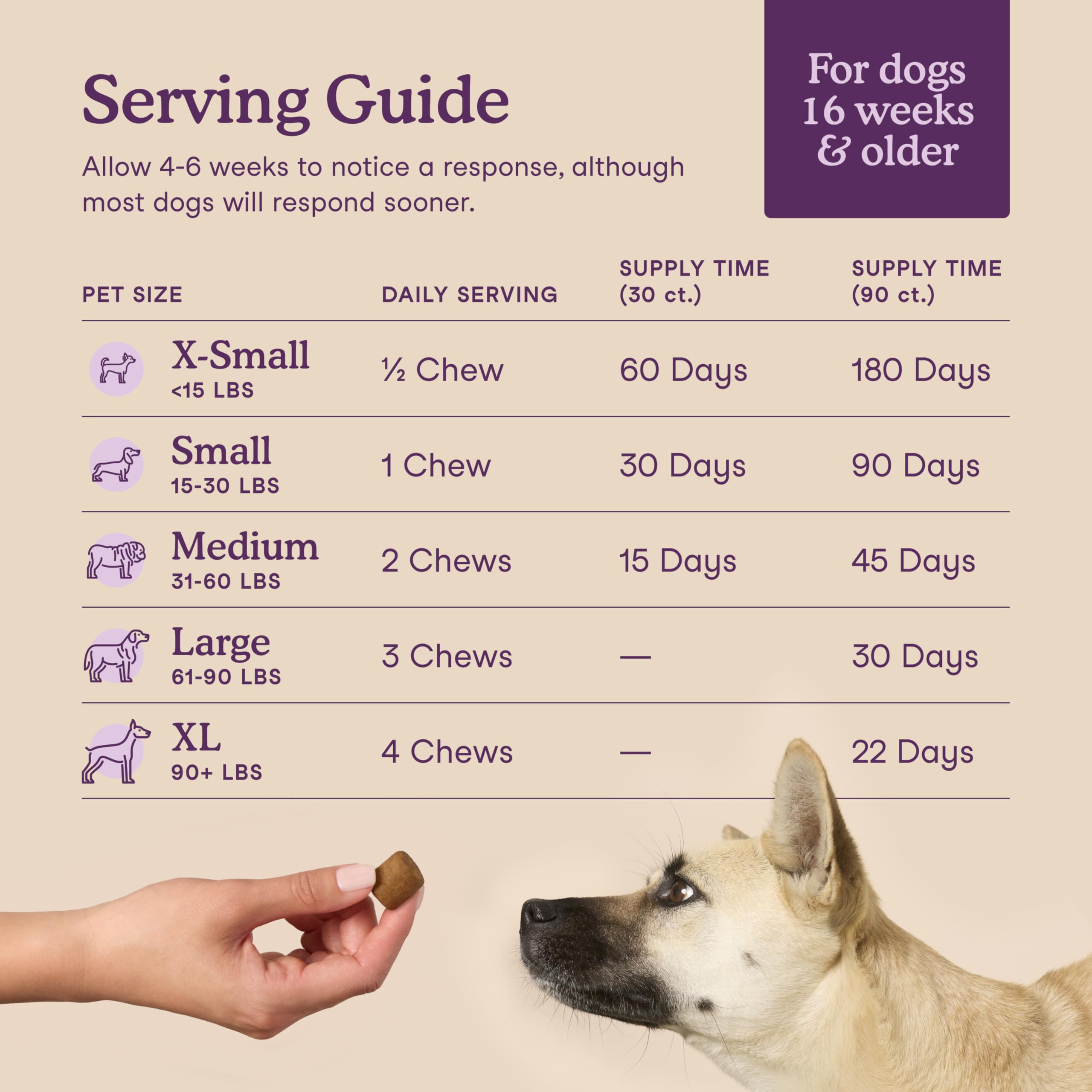 Fera Pets Dog Calming Chews PRIOME blend close-up emphasizing gut-brain wellness