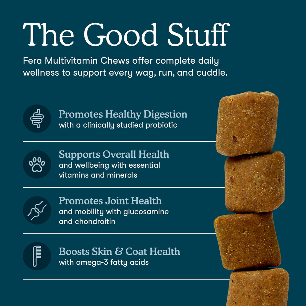 Fera Pets chews closeup texture highlights tasty consistency for dogs.