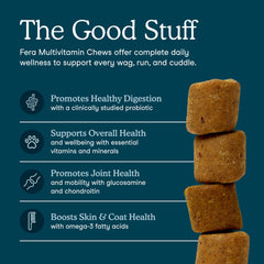 Fera Pets chews closeup texture highlights tasty consistency for dogs.