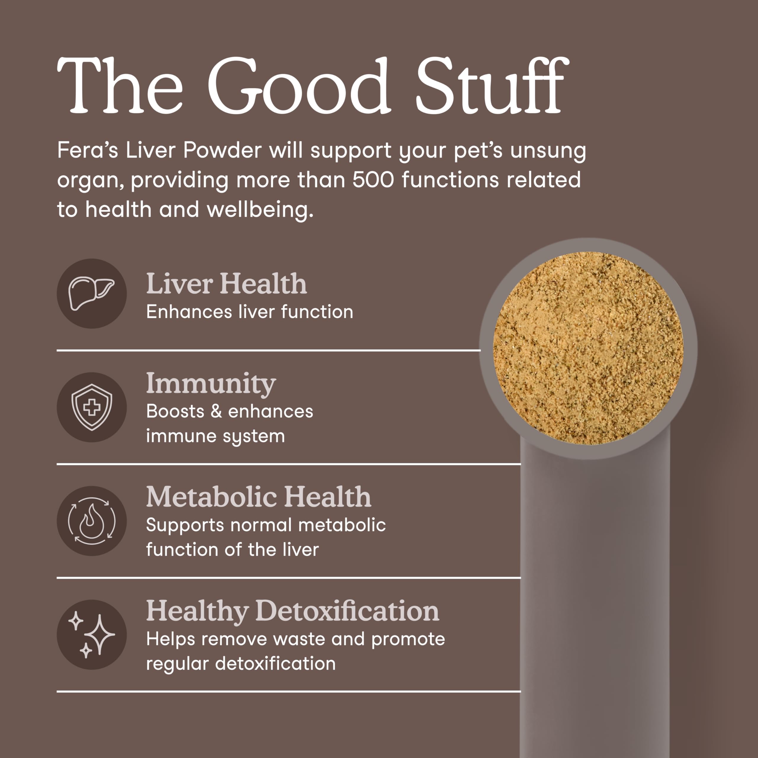 Fera Pets supplement ingredients image focuses on milk thistle and turmeric for holistic care