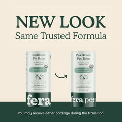 Fera Pets PawBiome Balm paw pad application for dry paw pads