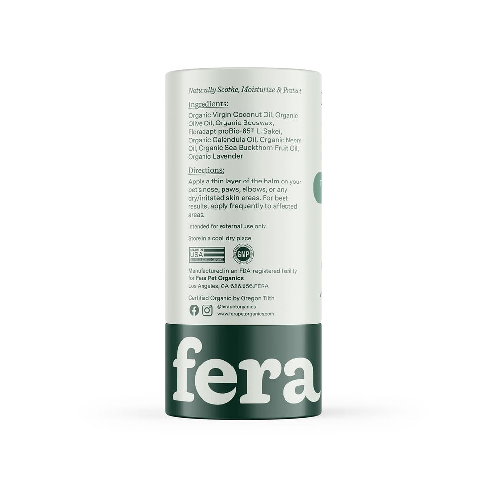 Fera Pets PawBiome Balm USA-made NASC certified formula for pet skin care