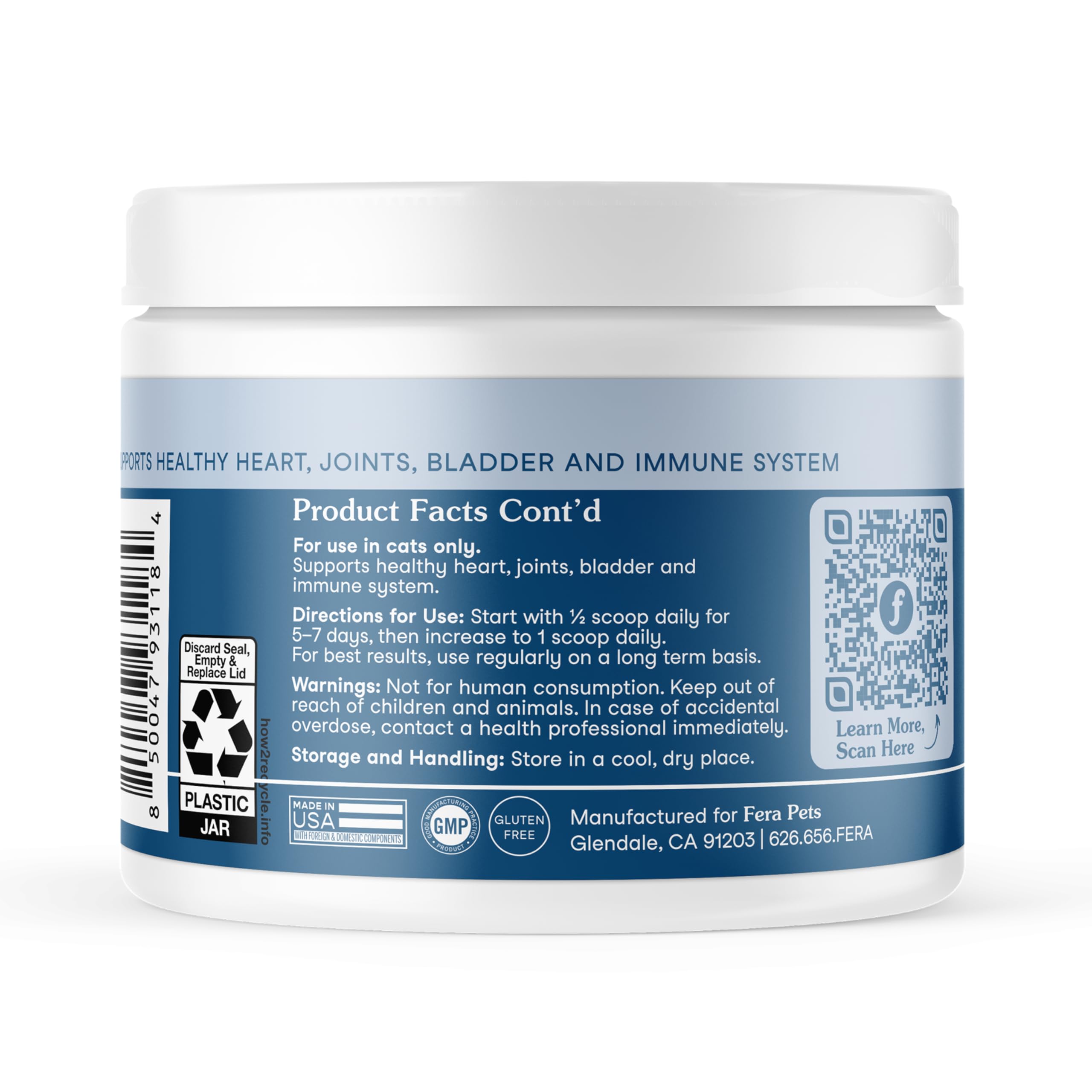 Fera Pets Wellness Blend algal DHA closeup indicating brain and eye health benefits