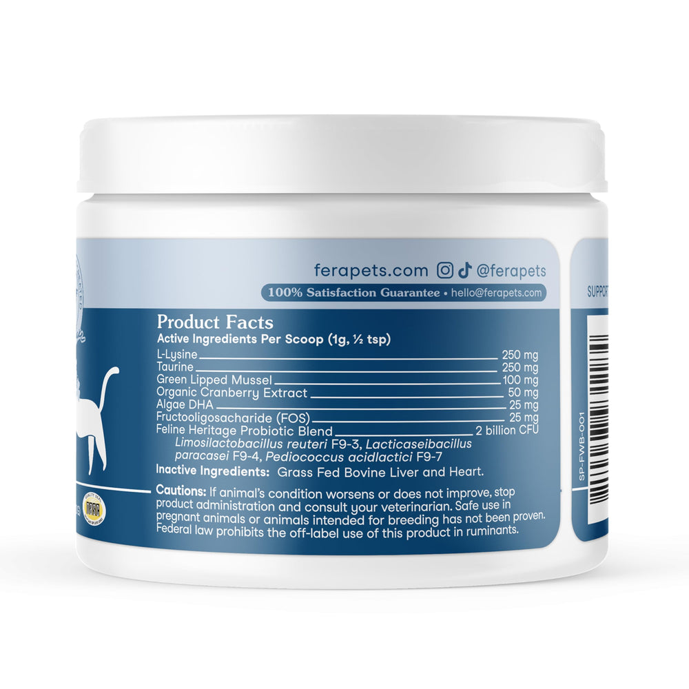 Fera Pets Wellness Blend USA-made seal and packaging signaling quality standards
