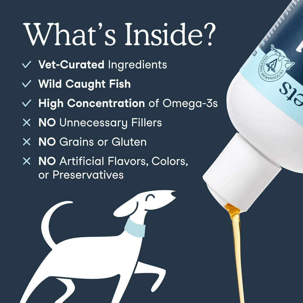 Fera Pets Fish Oil dog meal topper on pet food