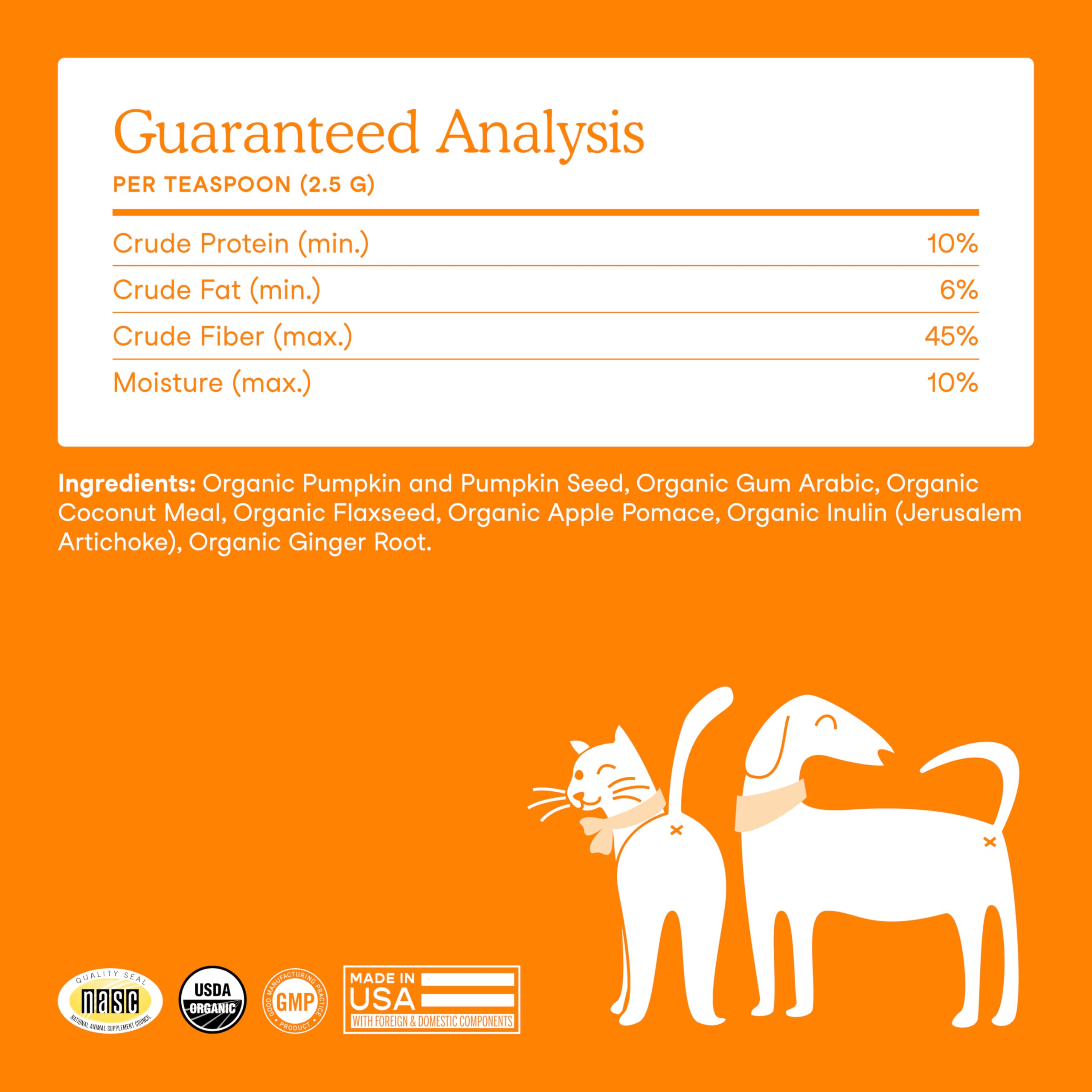 Fera Pets Pumpkin Plus measuring scoop shows precise portion control.