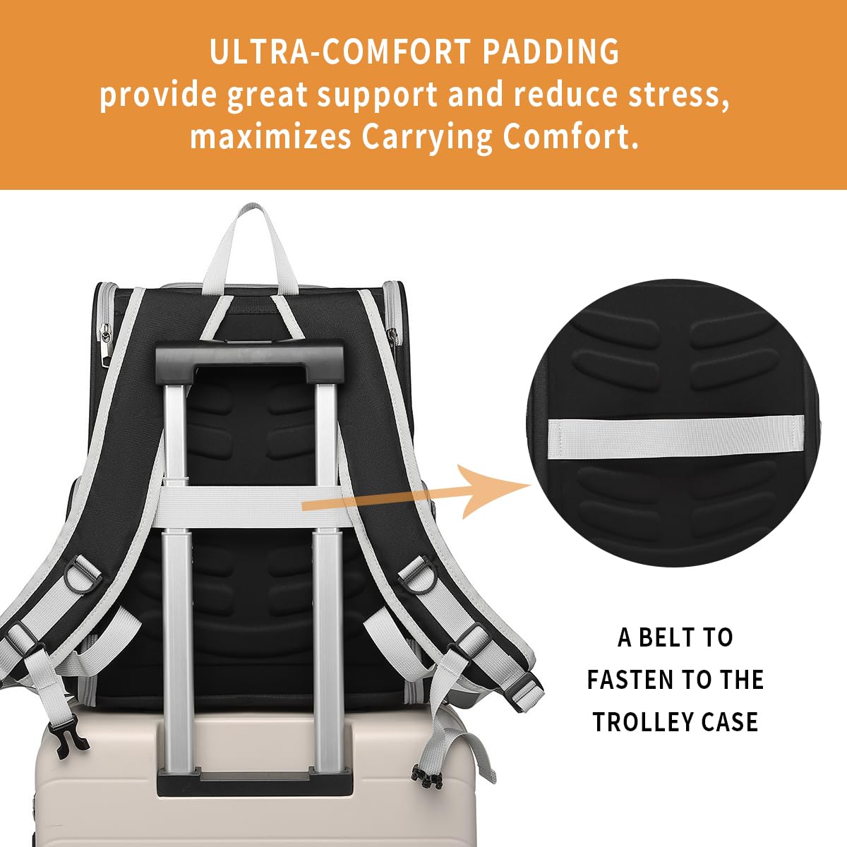 FERMAO Cat Backpack Carrier easy-pack design supports vet visits and day trips.