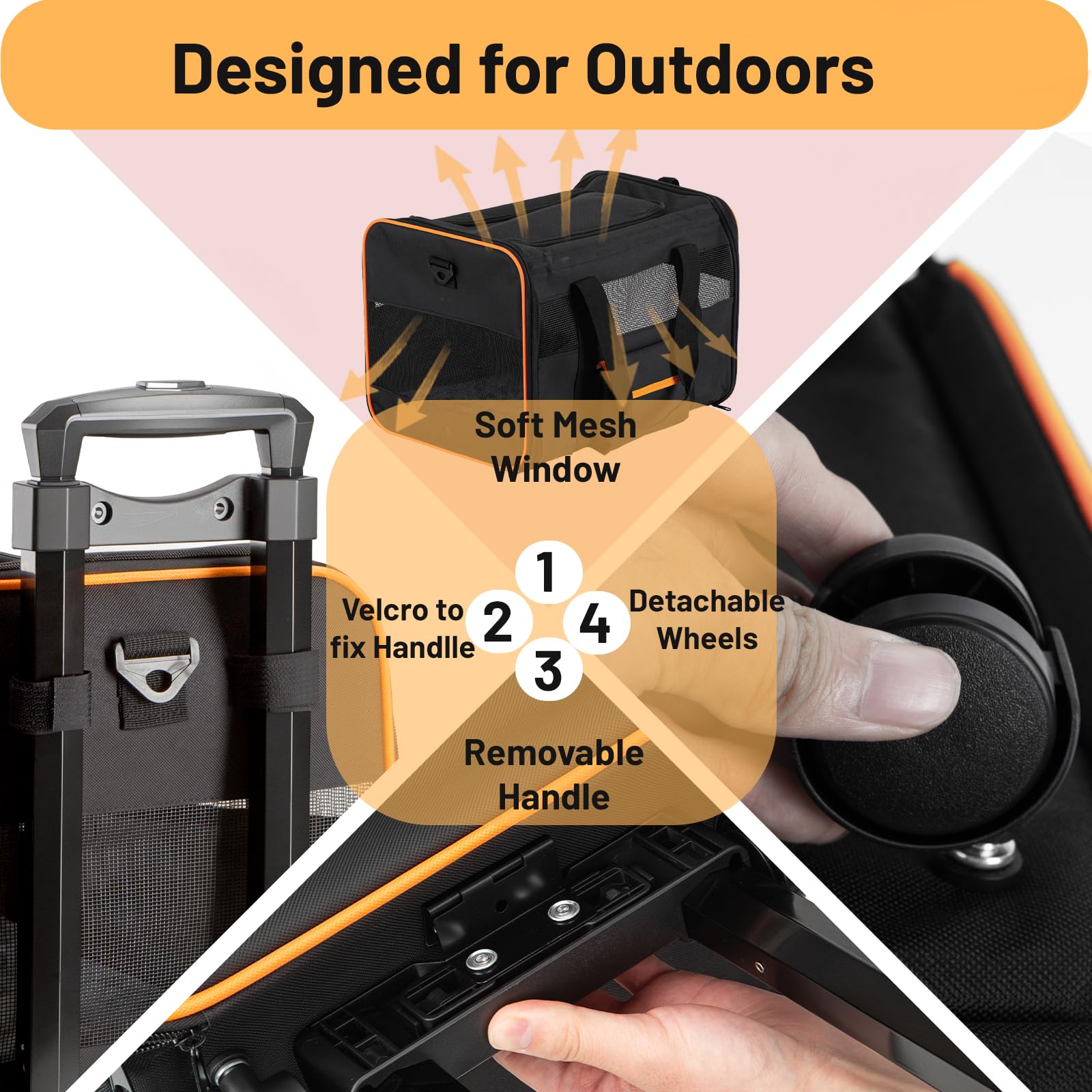 Ferrafay soft-sided travel bag design for car or airport use.