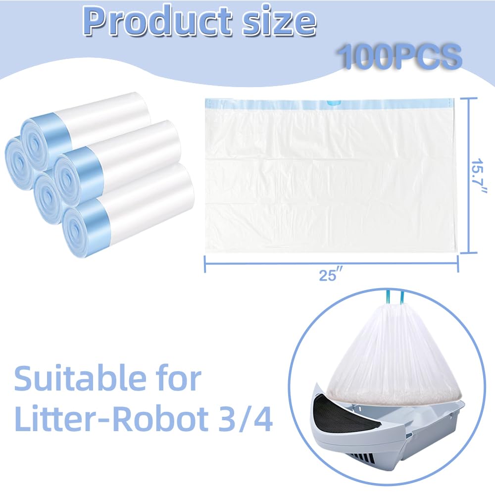 Ferypet 100-pack box supplies ample weekly litter maintenance.