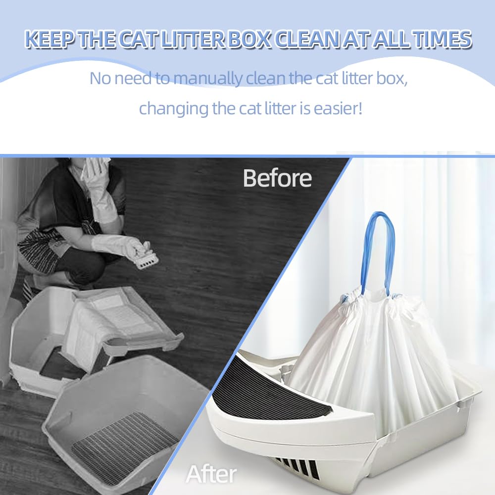 Ferypet sturdy drawstrings simplify lifting and knotting without mess.