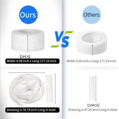 FEXICHUJI self-adhesive pet bandage securing dressing without tape.