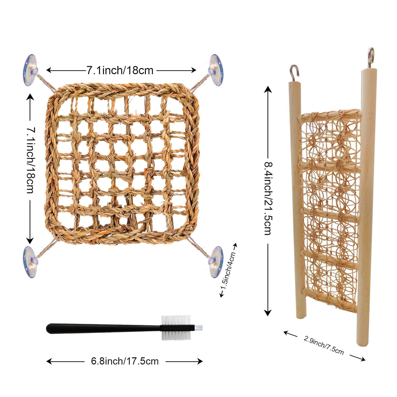 FEXICHUJI wooden ladder hooks provide secure hanging options for tanks