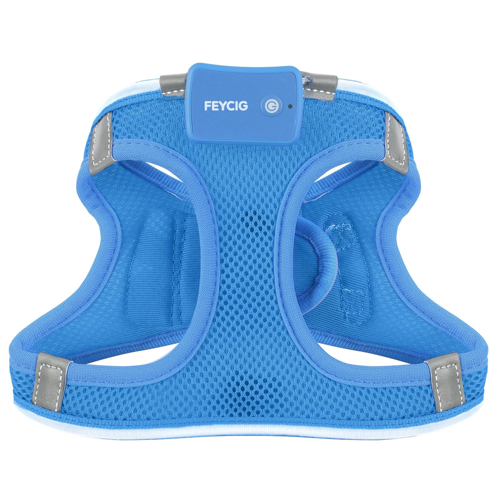 Feycig light-up dog harness adjustable Velcro fit for secure wear