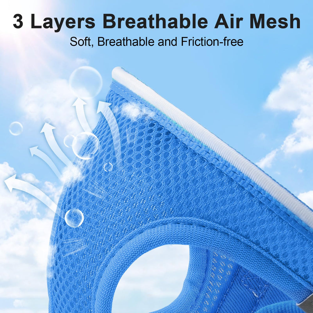 Feycig light-up dog harness soft air mesh for breathable comfort
