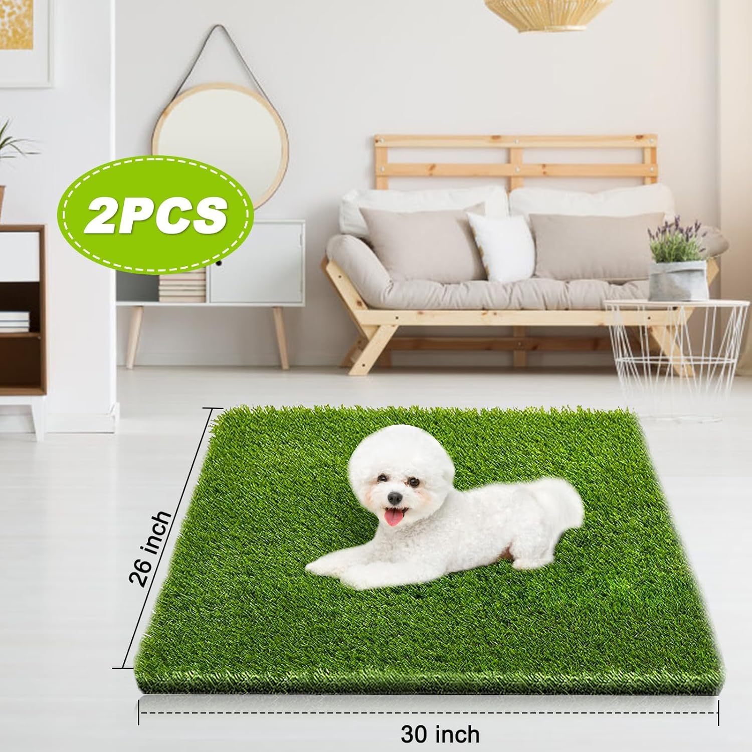 Fezep artificial turf for indoor outdoor use on balcony or patio