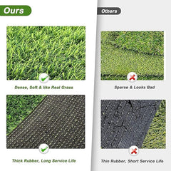 FezepYmaz soft, lush grass mat ideal for indoor and outdoor pet training.