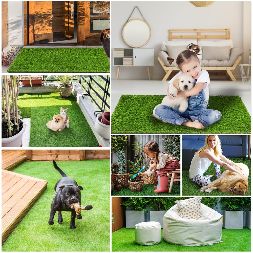 FezepYmaz eco-friendly pet-friendly turf promotes safe play areas.
