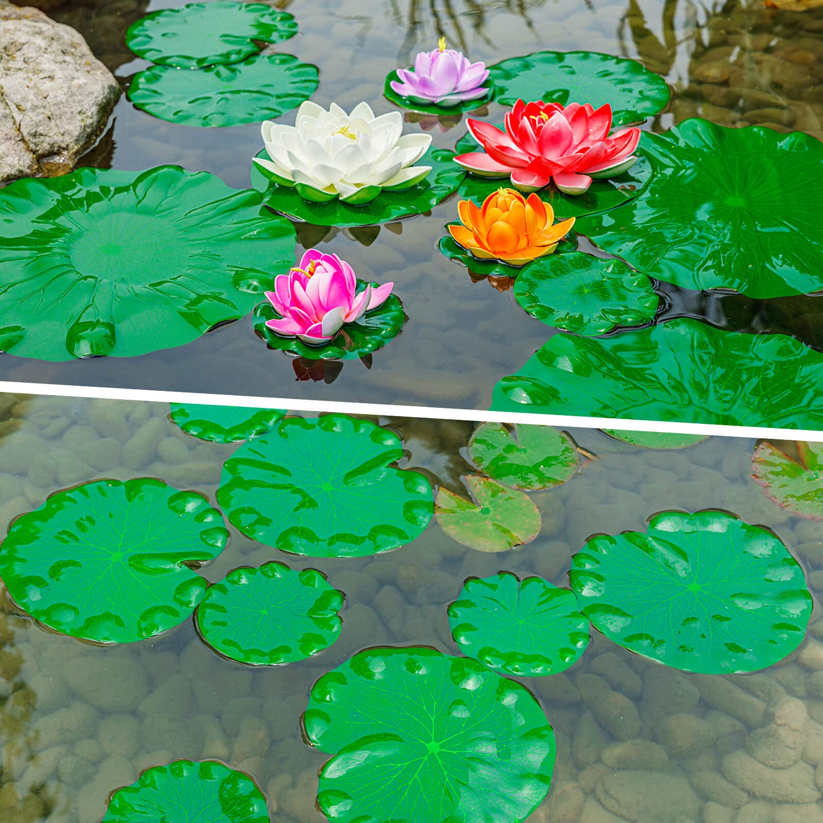 FFNIU lily pads flattening tips shown with heat or weight.