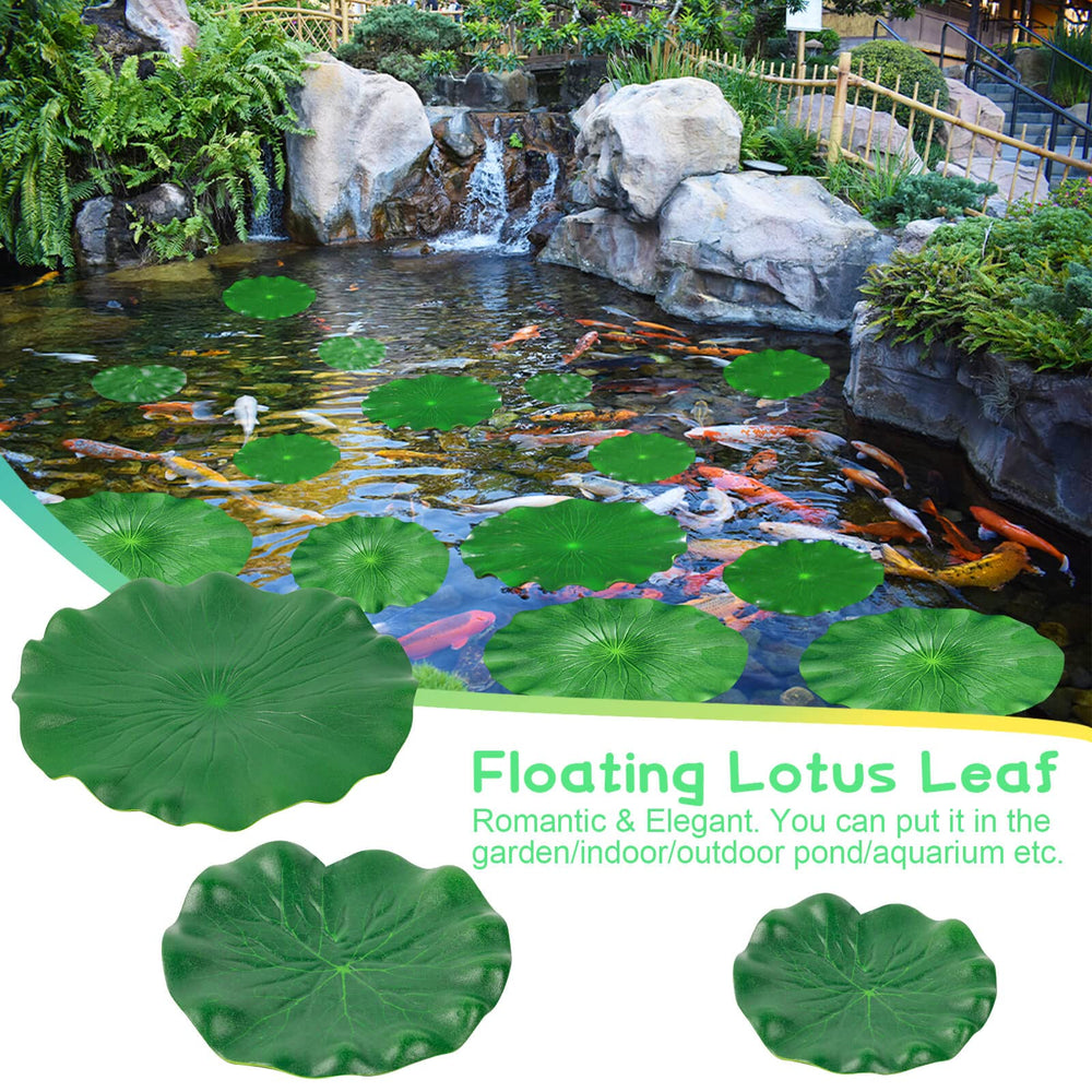 FFNIU lily pad veins close-up showing realistic texture for lifelike pond decor.