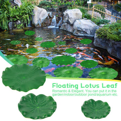 FFNIU lily pad veins close-up showing realistic texture for lifelike pond decor.