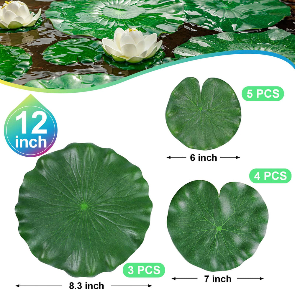 FFNIU lily pads used for wedding and patio water features.