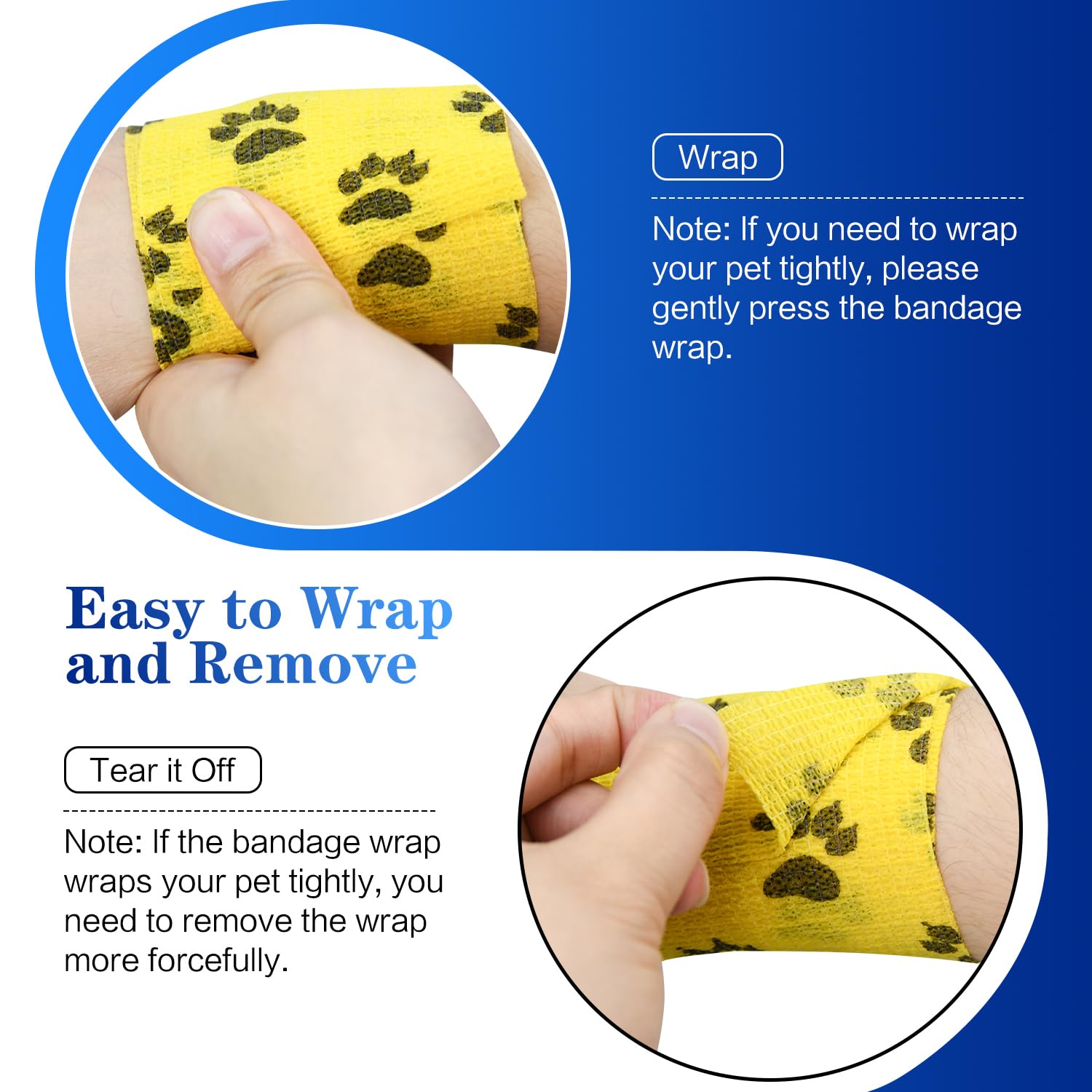 FGBNM Vet Wraps in use on paw—protects and secures while walking.