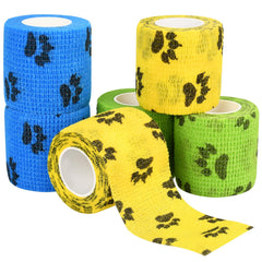FGBNM Vet Wraps yellow pattern 2in—portable wrap for quick on-the-go protection.