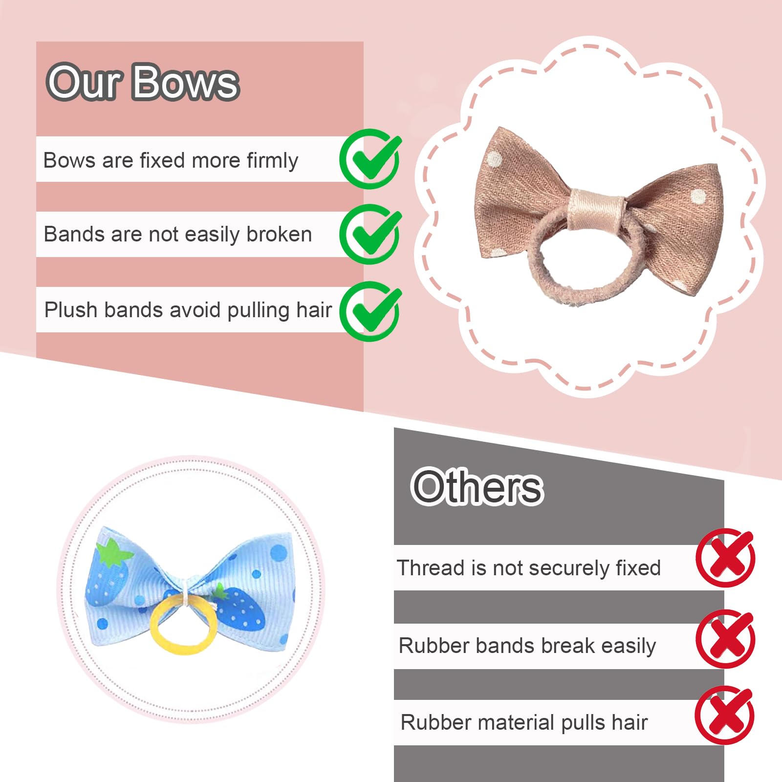 FGISAR dog flower bows brighten Maltese grooming