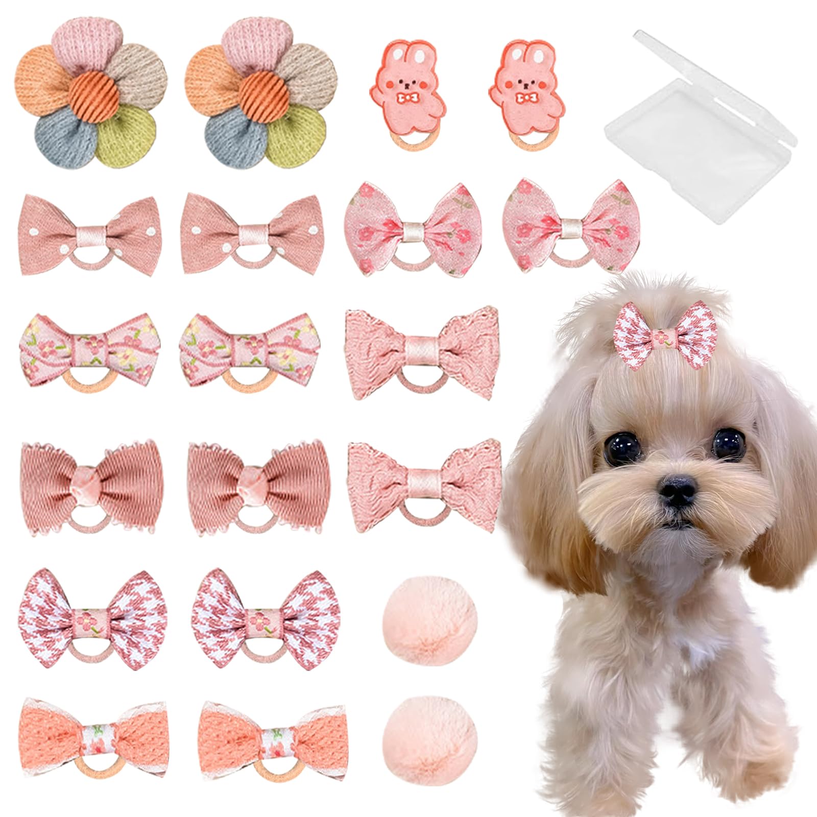 FGISAR pink dog hair bows collection for stylish daily wear