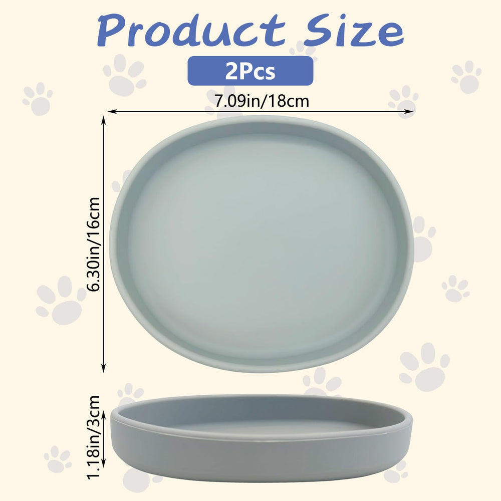 Fhiny 7in non-slip base bowls keep mess to a minimum during mealtime.