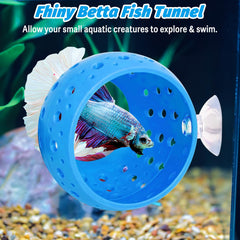 Fhiny Betta Tunnel entrance area provides small fish shelter