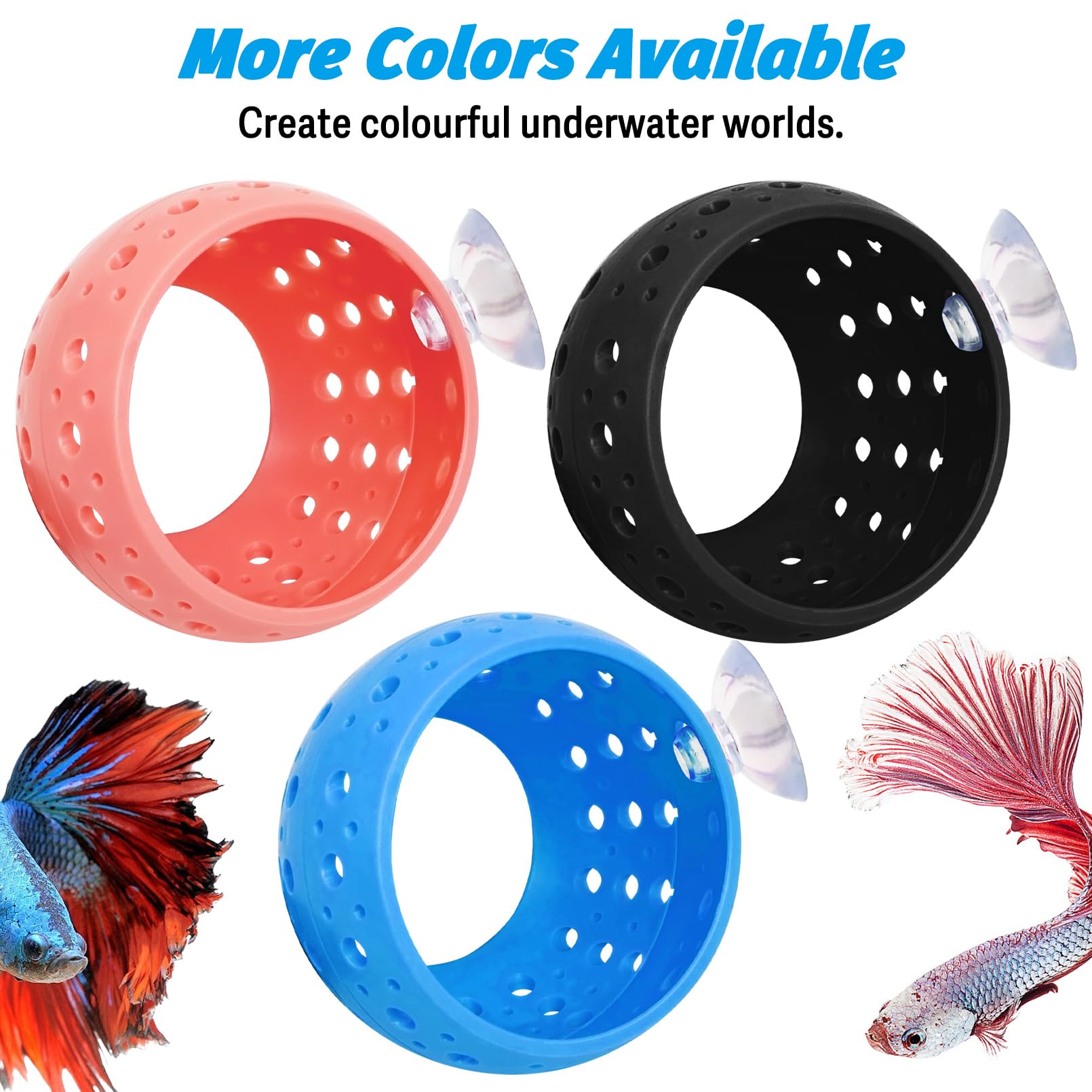 Fhiny Betta Tunnel pink decor adds subtle color and enclosure