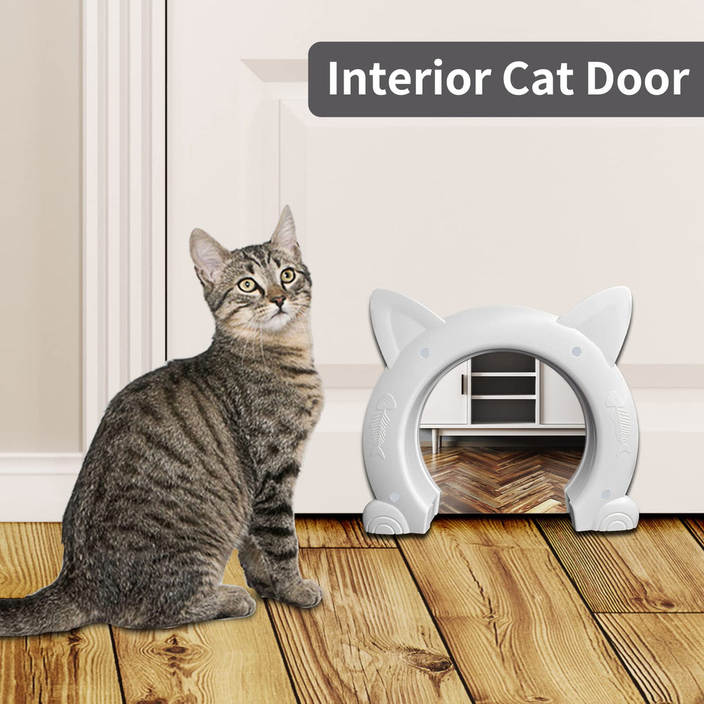 Fhiny cat door clean lines preserve door aesthetics without logos