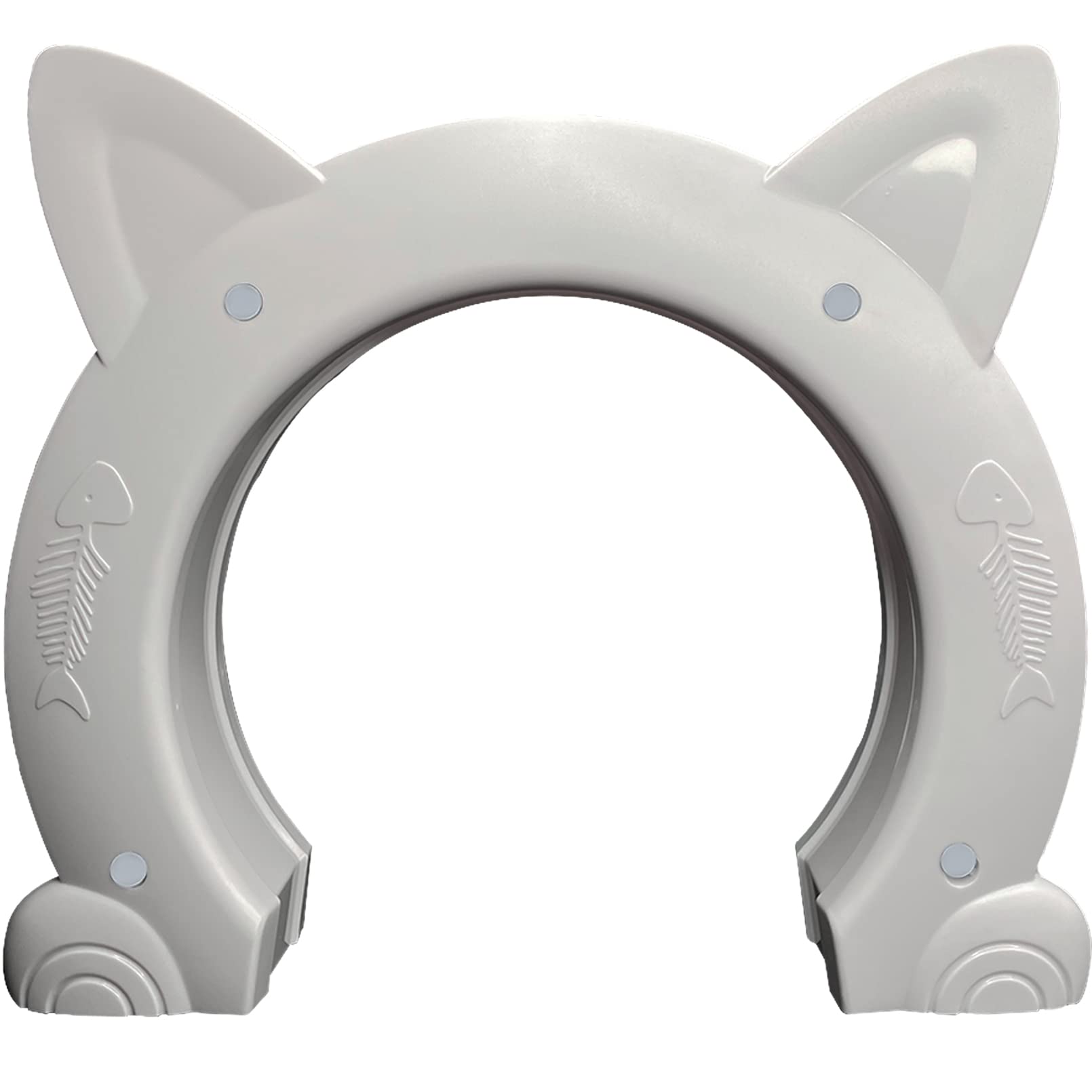 Fhiny cat door interior installation template demonstrates easy room-to-room access for pets