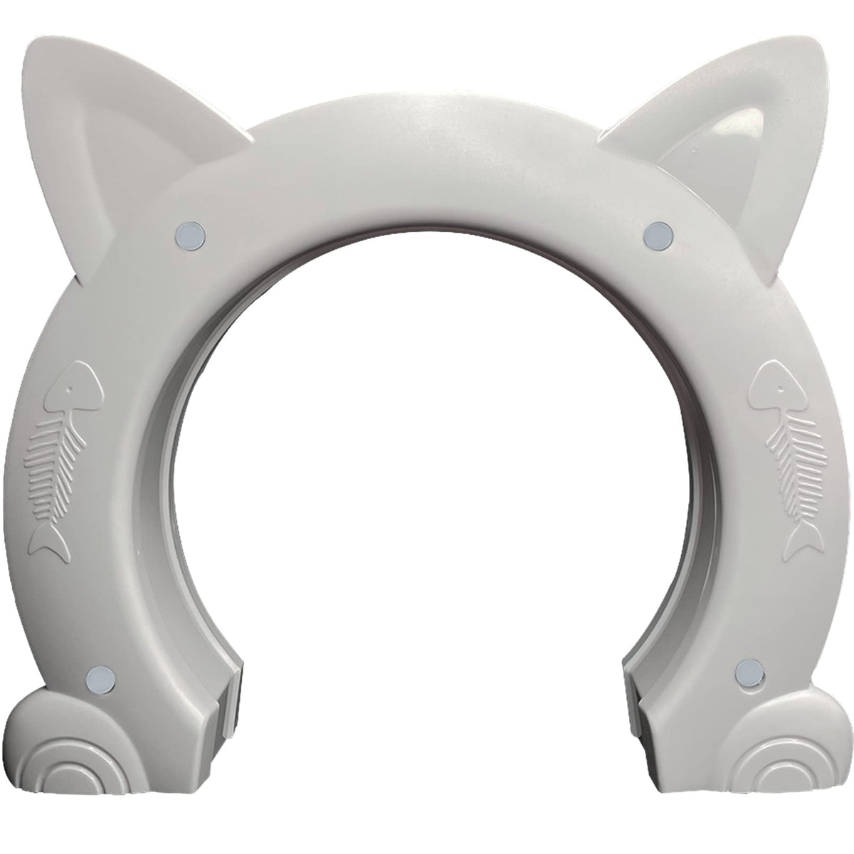 Fhiny cat door interior installation template demonstrates easy room-to-room access for pets