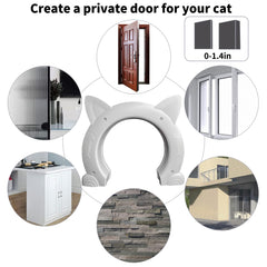 Fhiny cat door size L seven-inch opening fits most cats