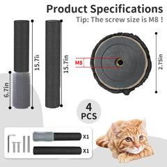 Fhiny cat self groomer brush detail for coat grooming and massage.