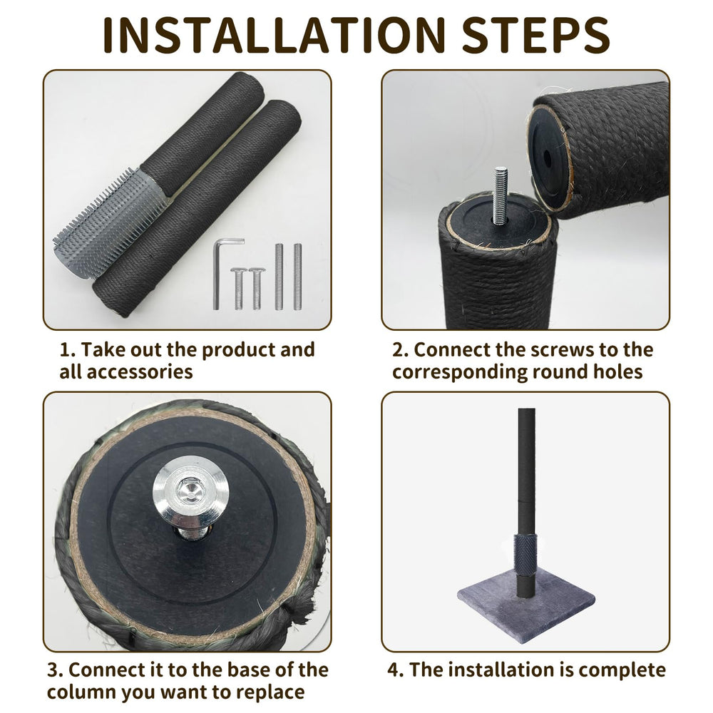Fhiny durable post structure proving stable climbing and scratching.