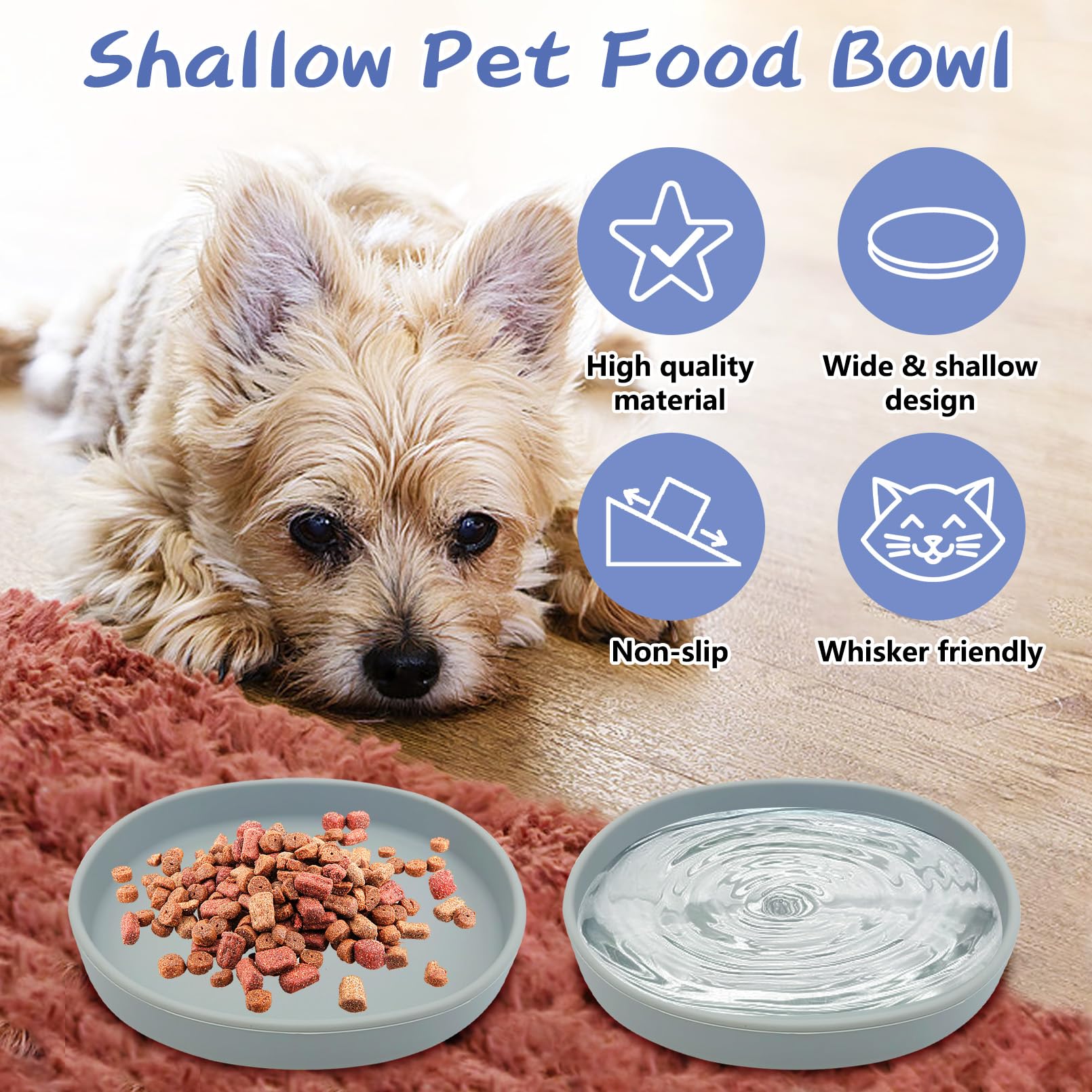 Fhiny gray silicone bowls blend into any kitchen while supporting safe feeding.